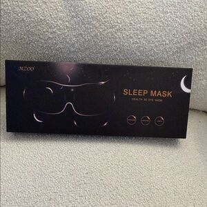 Black Sleep Mask - 3D Contoured Eye Mask